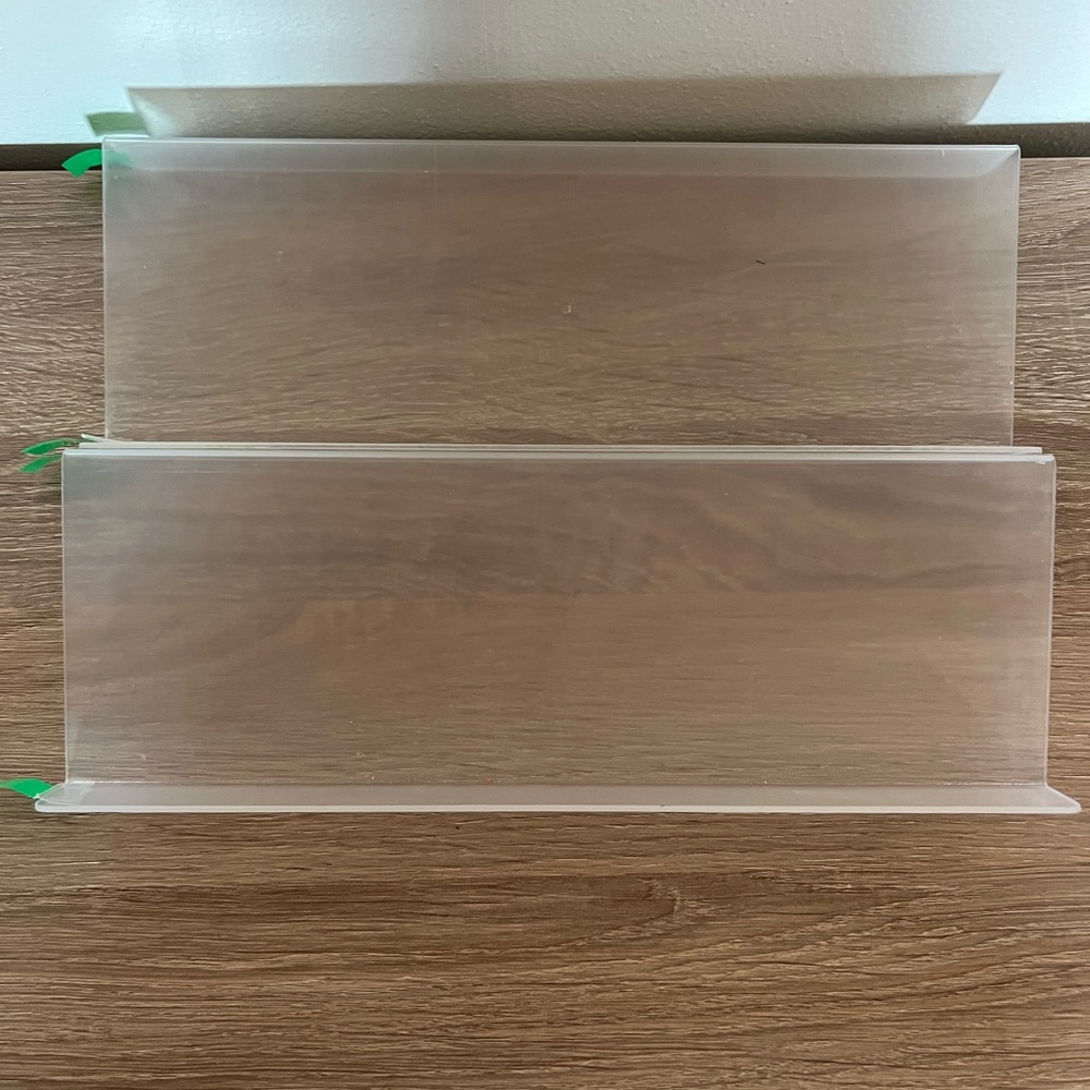 Clear Storage Shelves for spices- set of 4